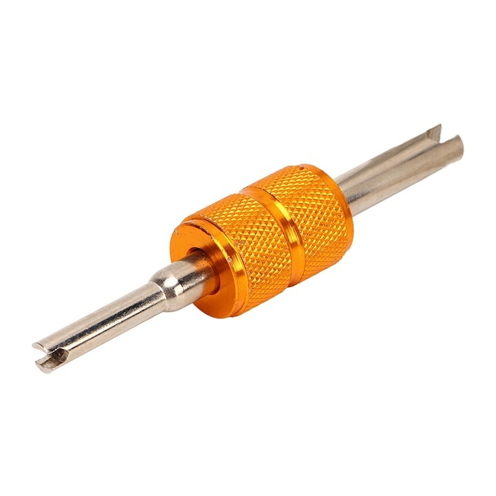 Surubelnita universala, pentru ventile la instalatie de aer conditionat, metal, galben [2]