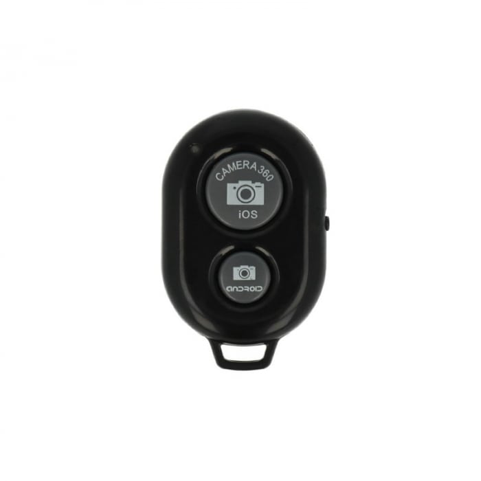 Telecomanda Bluetooth pentru actionarea telefonului la distanta,compatibila IOS si Android - Negru [4]