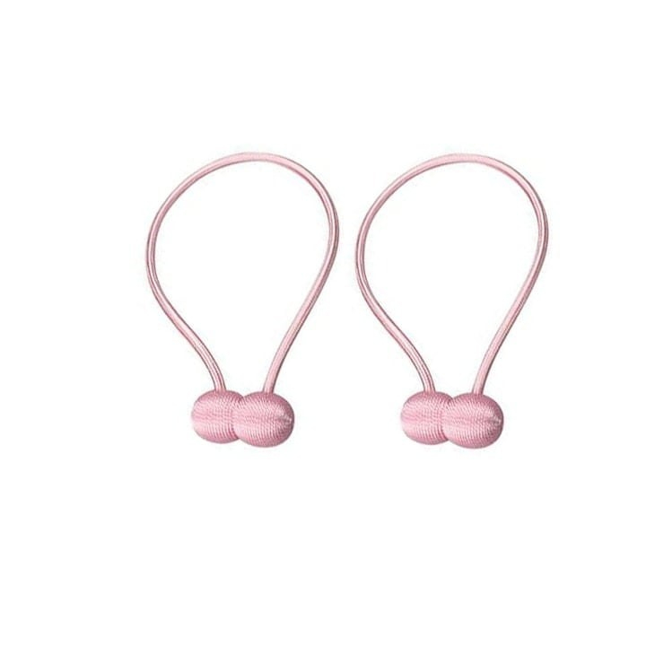 Magnet decorativ pentru perdele si draperii, tip snur, poliester, 44 cm, roz [5]