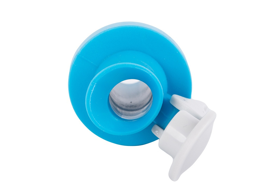 Set 2 dopuri cu picurator, pentru sticle de ulei, otet, plastic/cauciuc, reutilizabile, 5.5 x 1.8 cm, albastru/alb [8]