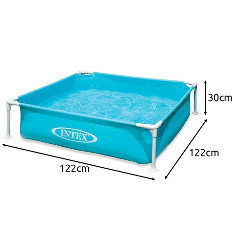 Piscina rectangulara, 122 x 122 x 30 cm, cadru metalic, capacitate 342 l [8]