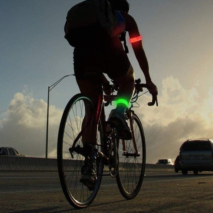 Banda reflectorizanta pentru siguranta, portocaliu, 30 x 3 cm [2]