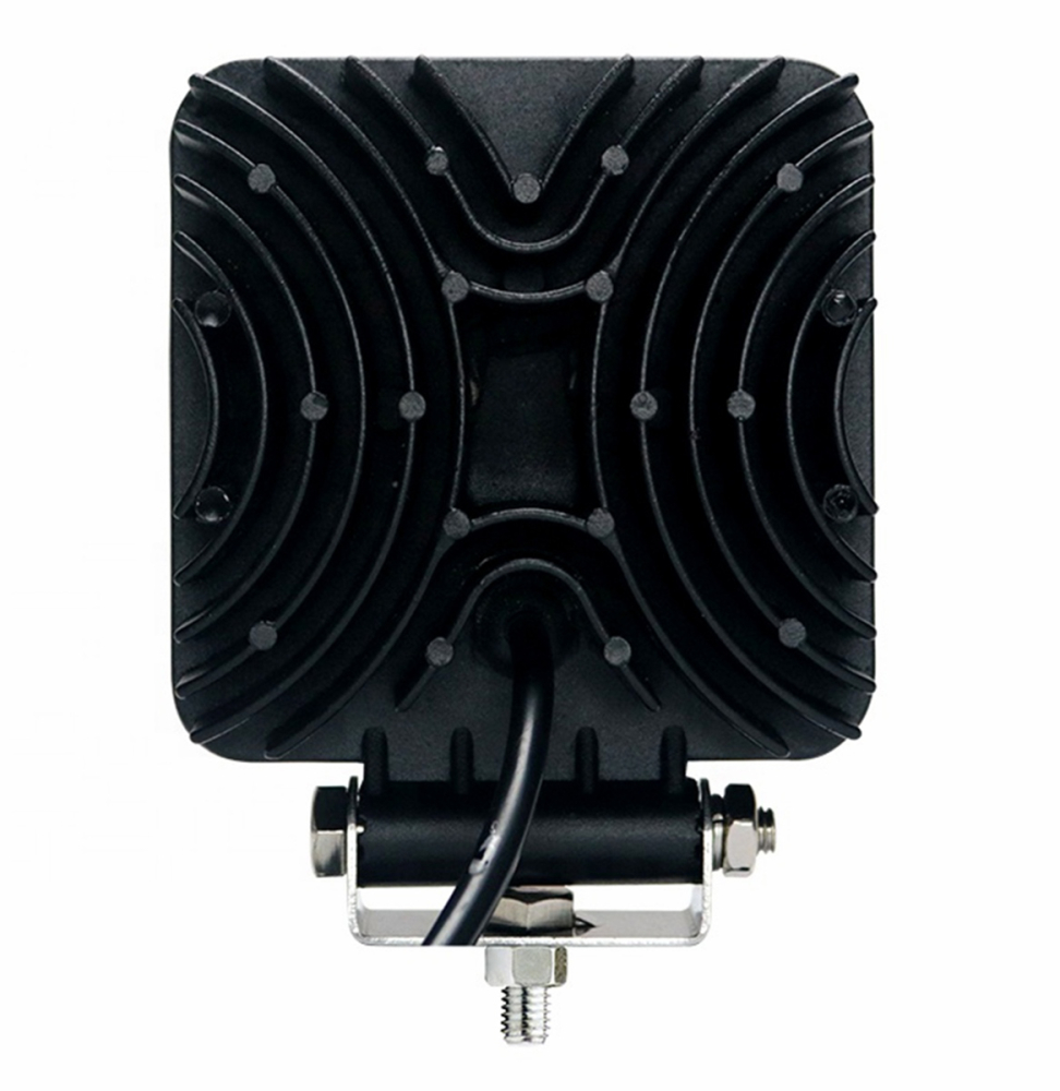 Proiector LED auto, off-road, lumina rece 6000K, 16 W, 12-24 V, aluminiu/PVC, protectie IP65, 12.5 x 10.7 x 2.2 cm, negru [9]