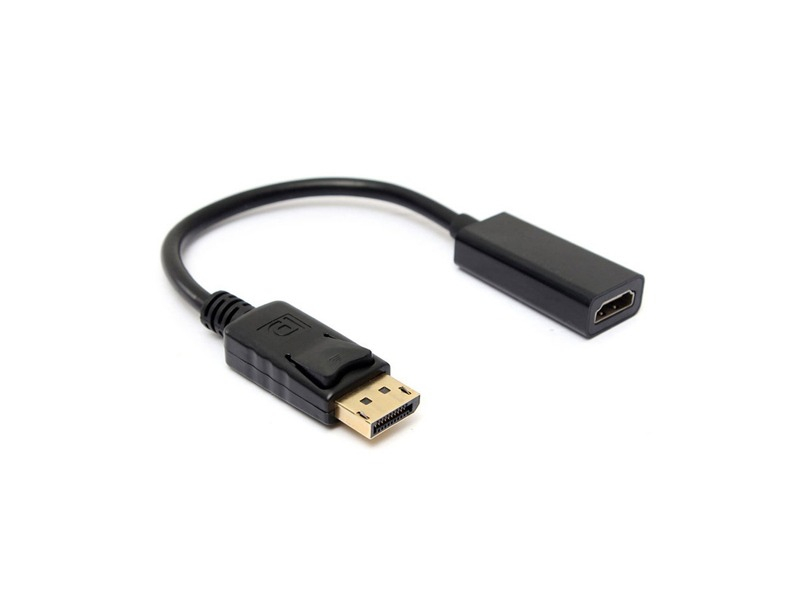 Cablu adaptor convertor DisplayPort tata la HDMI mama, FullHD, negru [3]