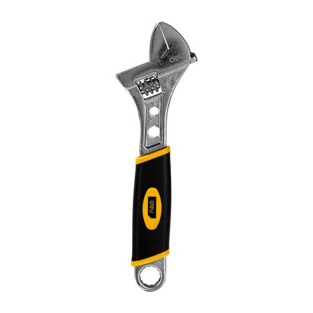 Cheie reglabila, otel carbon, 20 cm, 28 mm, argintiu