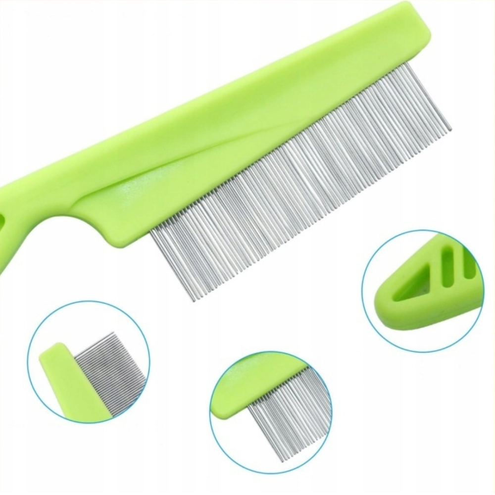 Kit pentru indepartarea capuselor, 7 piese, carlige, pensete, lupa, pieptene, carcasa depozitare [10]