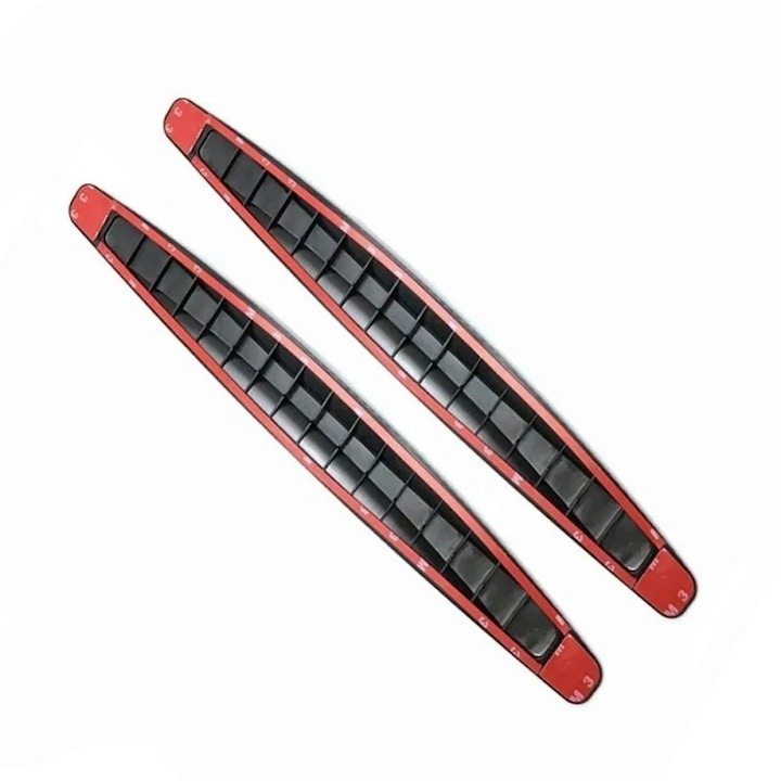 Set 2 benzi pentru protectie bara auto, cauciuc/plastic, impotriva zgarieturilor, autoadezive, universale, 40 x 5.2 cm, negru [3]