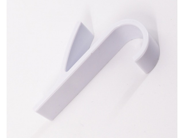 Set 10 suporturi de prosoape si haine, pentru calorifer, plastic, 9.8 cm, alb [9]