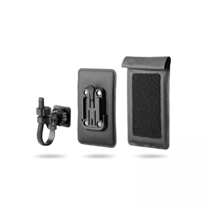 Husa de telefon pentru bicicleta, diagonala max 6", impermeabila, negru [4]