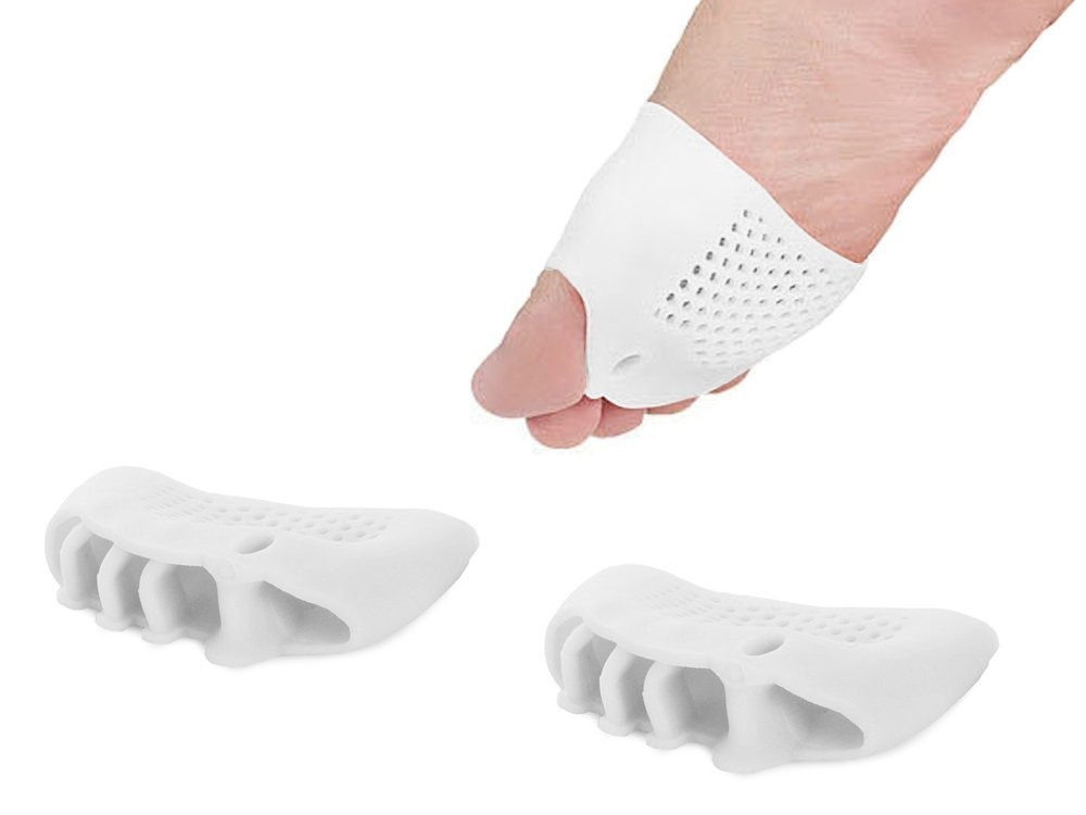Set 2 bucati protectii pentru monturi, separatoare degete, elastic, universal, 7 x 9 cm, alb [9]