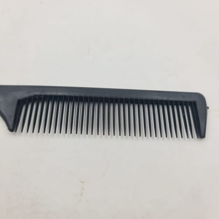 Pieptan clasic, pentru coafat si pieptanat, dinti desi si medii, pentru orice tip de par, 21 cm, plastic, negru [5]