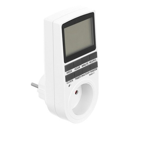 Priza programabila, digitala, 16A, display LCD, tensiune 230V / 50 Hz, alb [3]