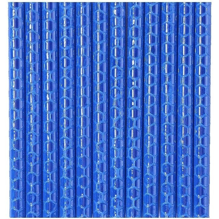 Set 12 tuburi reflectorizante, rezistente la conditii meteorologice, pentru spitele bicicletei, lungime 7.5 cm, albastru [5]