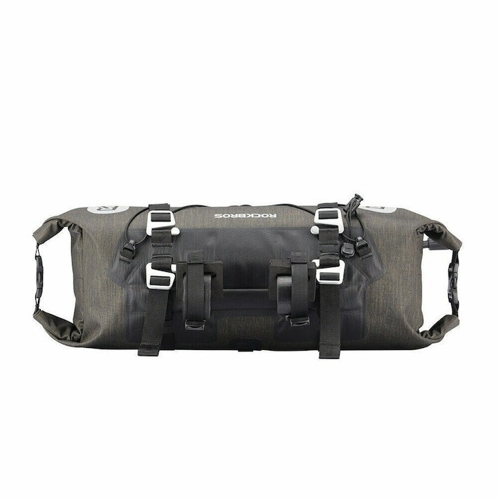 Geanta de depozitare pentru bicicleta, 21l, sistem de montare rapida pe ghidon, 85 x 30 cm, negru [6]
