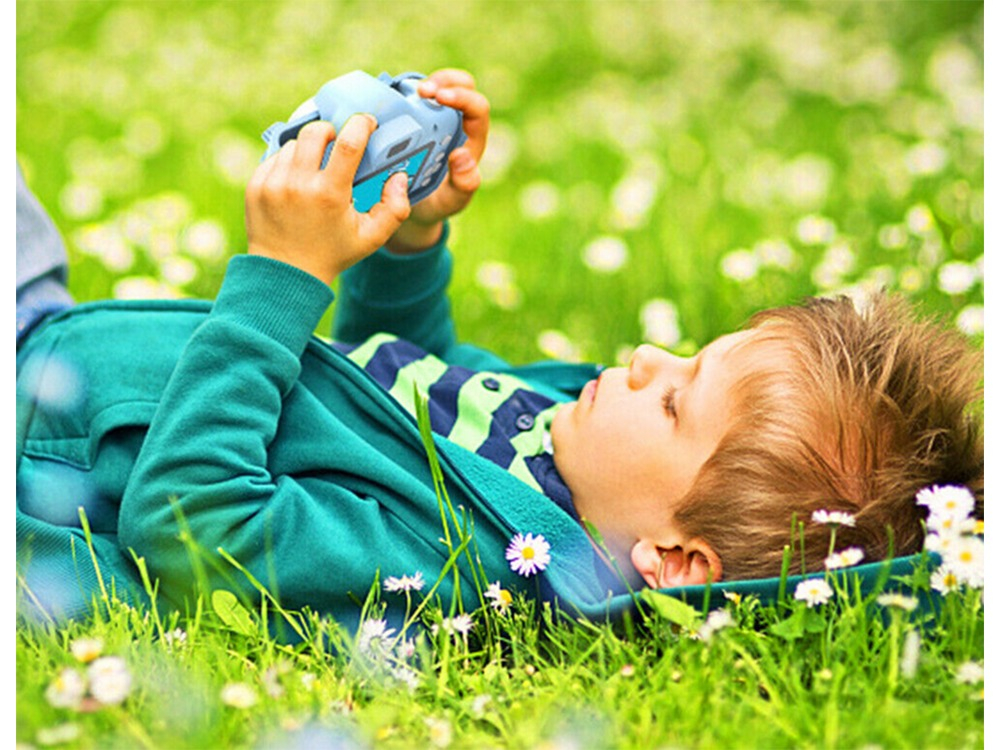 Aparat foto pentru copii,rezolutie 1080P HD,ecran 2 inch,12 MP, unicorn - Albastru [8]