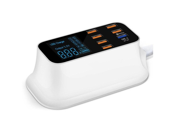 Incarcator inteligent Pimpom SJ59, USB, cu 6 porturi, Alb Arctic [3]