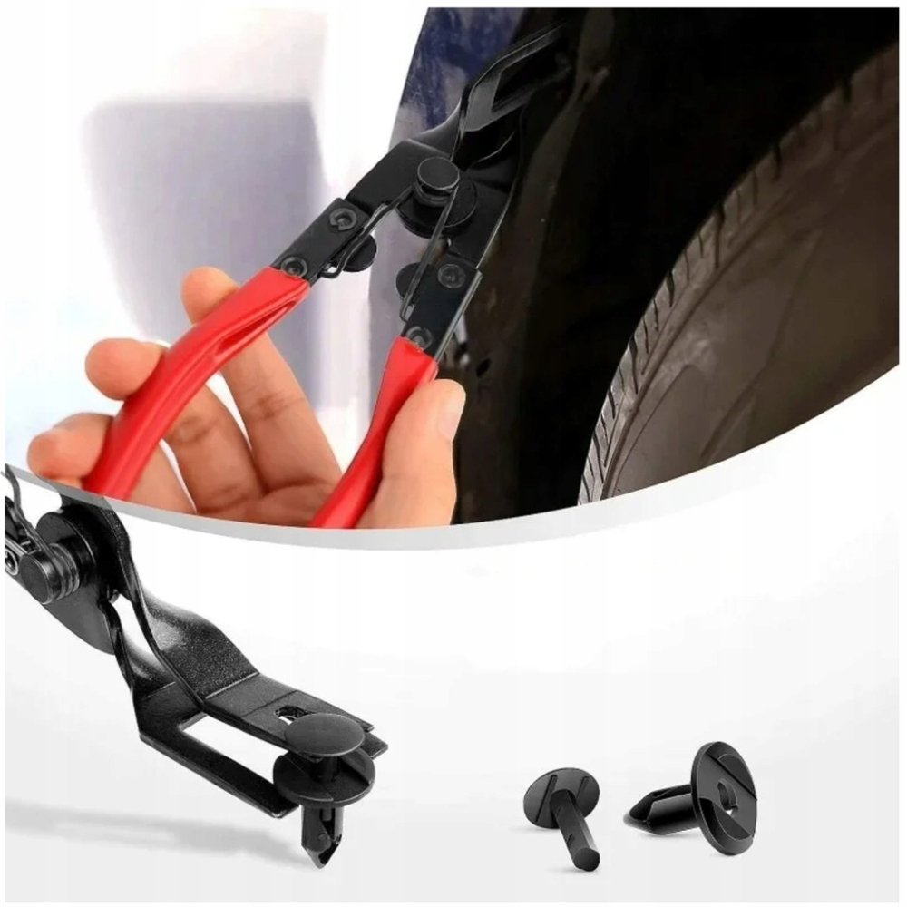 Cleste profesional pentru demontare clipsuri auto, pini si cleme tapiterie, extractor pentru ornamente si benzi decorative, otel calit, manere ergonomice [5]