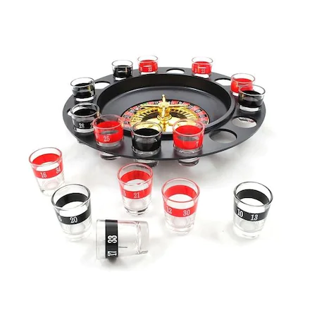 Joc Ruleta cu pahare pentru shot-uri,distractie,petreceri,29 cm diametru,16 pahare [2]