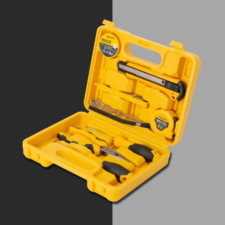 Set multifunctional, 8 piese, pentru uz casnic, cutie de depozitare inclusa, galben [6]