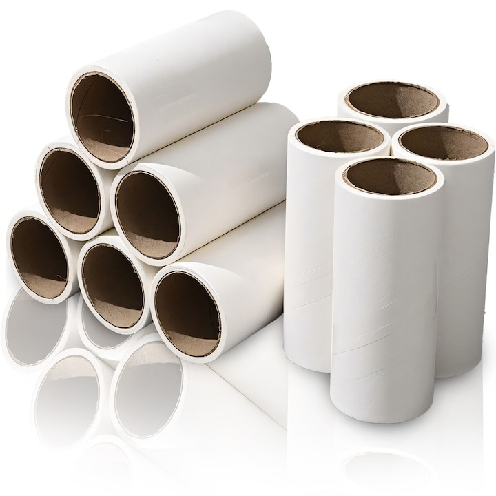 Set 10 rezerve pentru rola de curatat scame, 10 x 4.3 cm, alb [1]