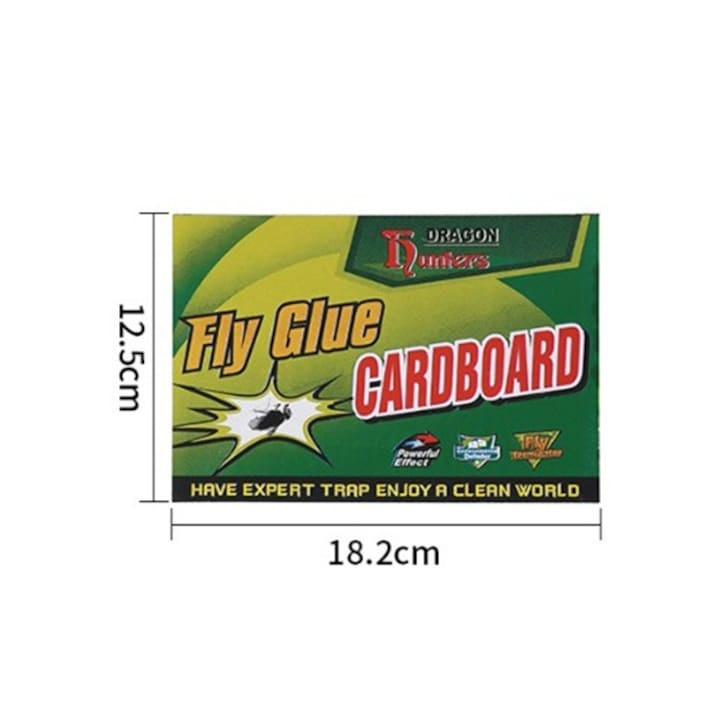 Capcana pentru insecte, soareci, autoadeziva, tip carte, non-toxica, carton, fara miros, 18 x 12 cm, verde [4]