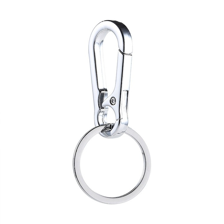 Set 12 brelocuri tip carabina, 8.5 x 4 cm, metal, argintiu [9]