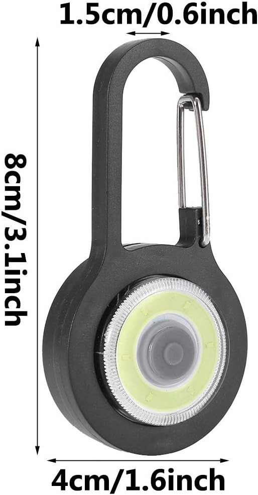 Lanterna tip breloc, LED, 3 moduri de iluminare, ABS, 8 x 4 cm, negru [3]