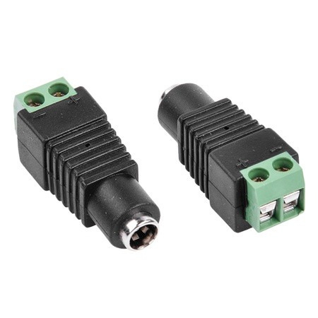 Mufa alimentare mama, prindere 2.1 x 5.5 mm, negru/verde [5]