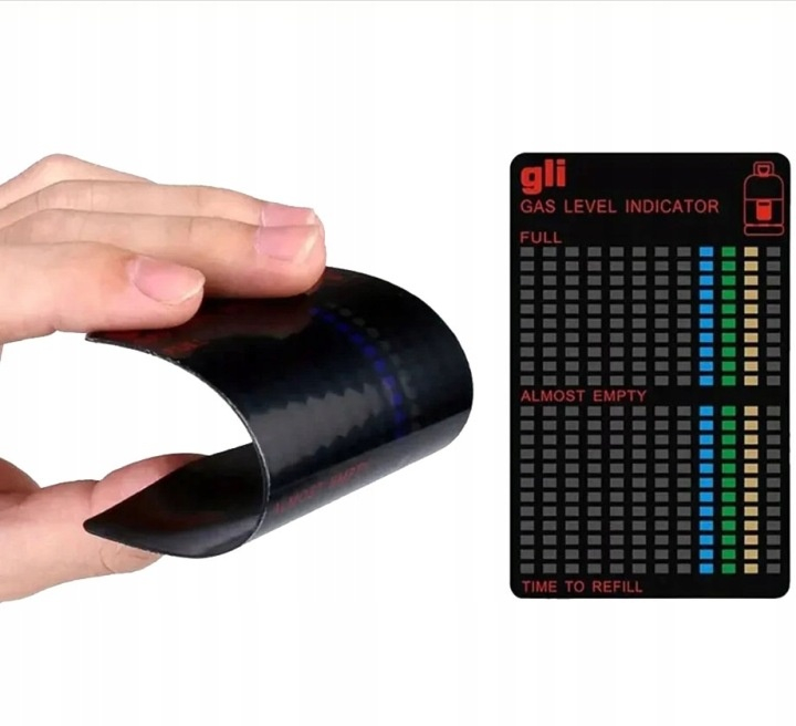Indicator nivel gaz pentru butelie, magnetic, reutilizabil, 10 x 6.2 cm, negru [3]