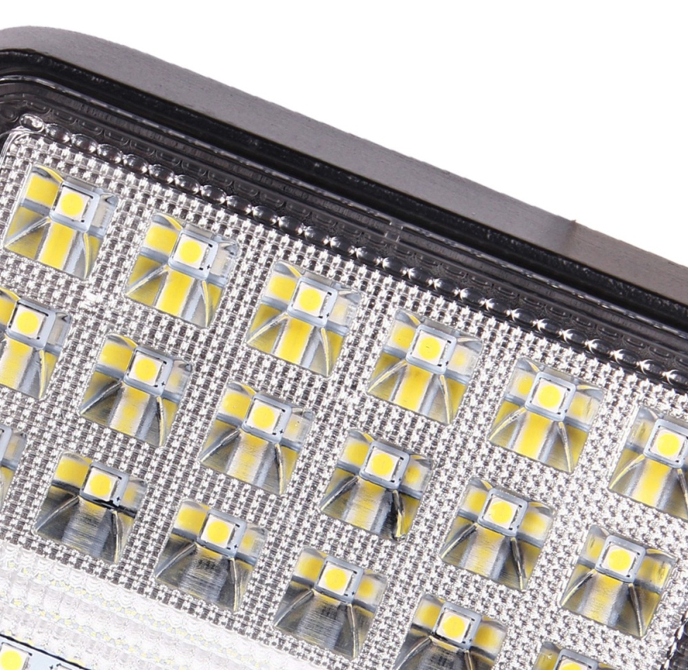 Proiector LED auto, off-road, lumina rece 6000K, 16 W, 12-24 V, aluminiu/PVC, protectie IP65, 12.5 x 10.7 x 2.2 cm, negru [11]