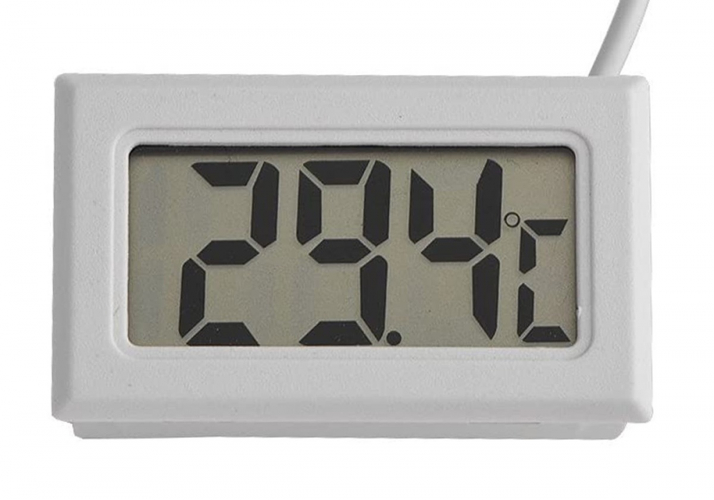 Termometru digital, afisaj LCD, cu sonda, -50˚C +70˚C, lungime cablu 95 cm, alb [8]