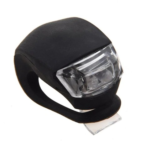 Lampa silicon pentru bicicleta,lumina alba,3 moduri de luminare,impermeabile - Negru​​​​​​​ [2]