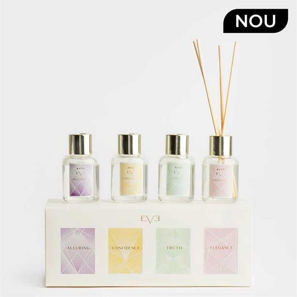 Set cadou cu 4 difuzoare de aroma Eve, Avon