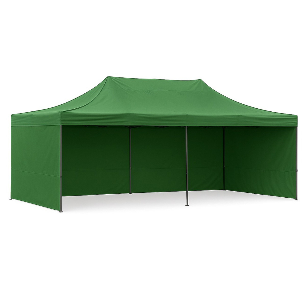 Perete lateral pentru cort tip pavilion, 12 m, poliester impermeabil, verde [5]
