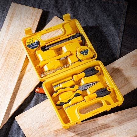 Set multifunctional, 8 piese, pentru uz casnic, cutie de depozitare inclusa, galben [2]