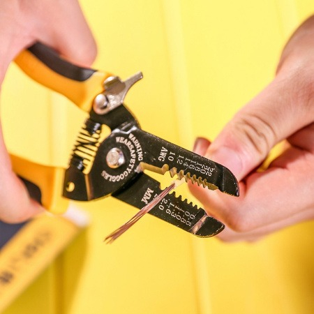 Cleste universal pentru dezizolare fire, cabluri electrice, 0.6-2.6 mm, galben [3]