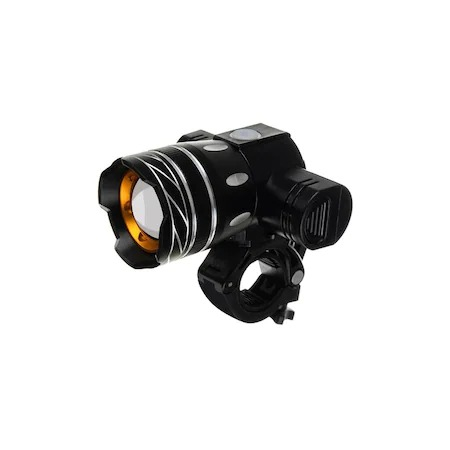 Set far si stop pentru bicicleta, lumina LED, reincarcabil USB, 1200 mAh, aluminiu si ABS [4]