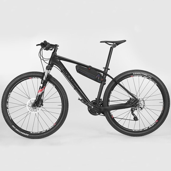 Geanta pentru bicicleta, impermeabila, 30 x 10.5 x 4.5 cm, negru [7]