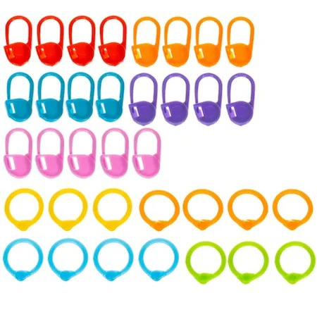 Set de Crosetat 85 Piese, Ace si Acesorii, Geanta depozitare cu fermoar, accesorii multicolore [8]