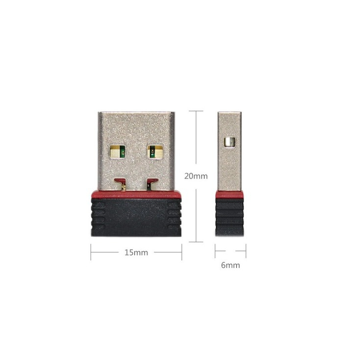 Mini adaptor USB Wireless, 150Mbps, multicolor [8]