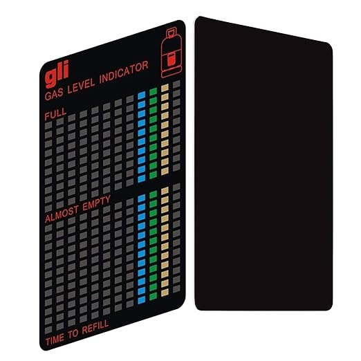 Indicator nivel gaz pentru butelie, magnetic, reutilizabil, 10 x 6.2 cm, negru [5]