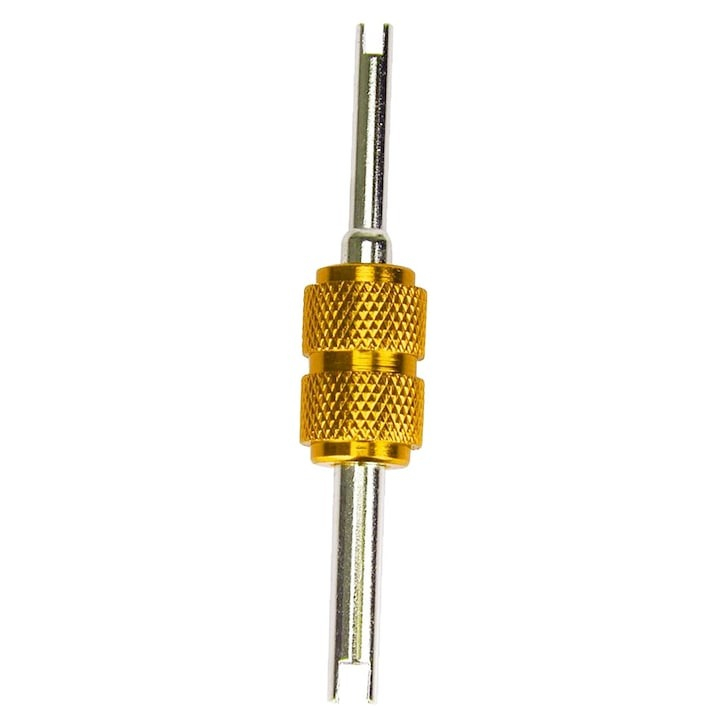 Surubelnita universala, pentru ventile la instalatie de aer conditionat, metal, galben [3]