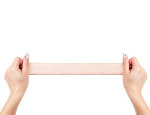 Banda modelatoare pentru sani, adeziva, material elastic, rezistenta la apa, 10 protectii, 5 m x 5 cm, bej [13]