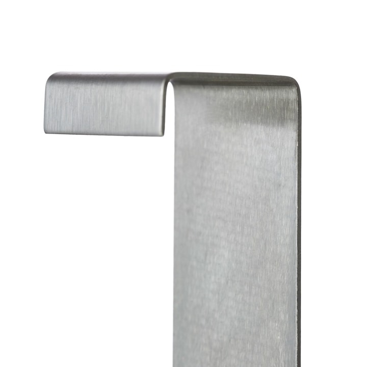 Set 10 cuiere pentru usa, inox, 9 cm, argintiu [3]