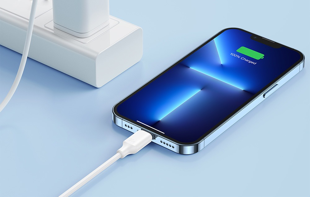 Cablu de incarcare si transfer date, USB tip C la USB tip C, 60W, lungime 1 m, alb [5]