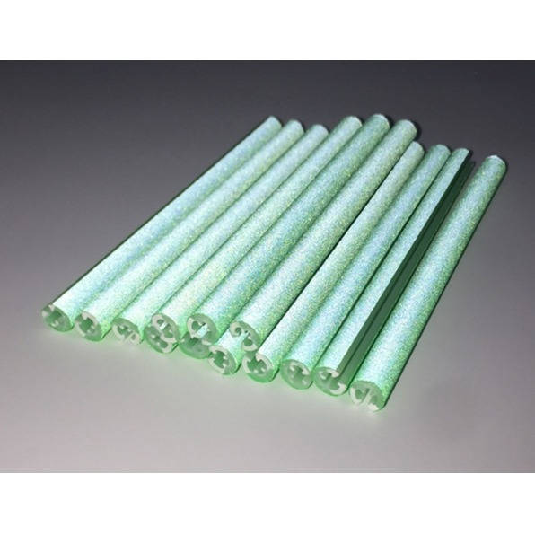 Set 12 tuburi reflectorizante, rezistente la conditii meteorologice, pentru spitele bicicletei, lungime 7.5 cm, verde [5]