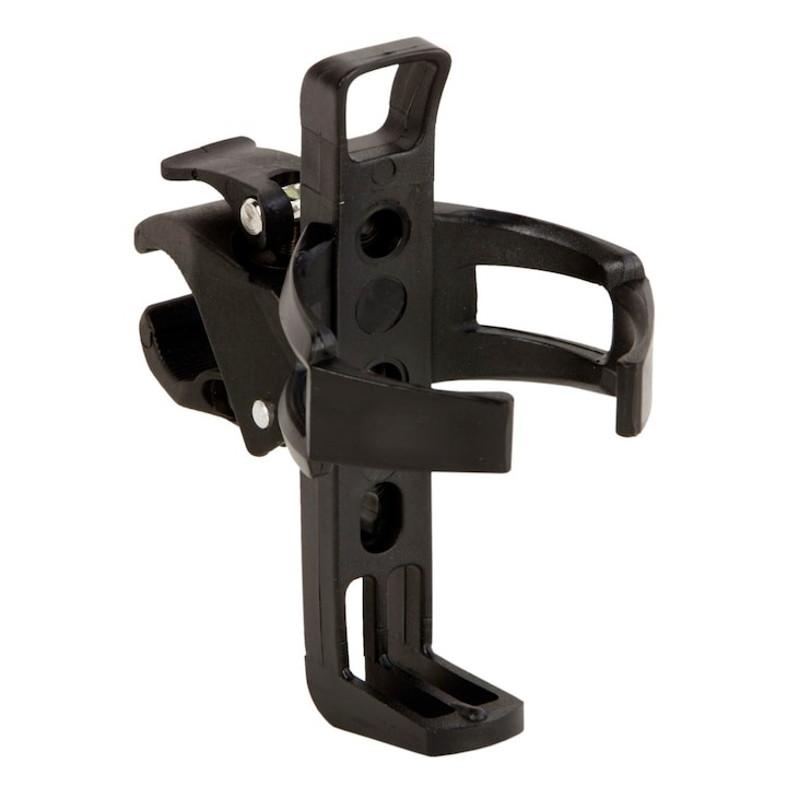 Suport sticla pentru bicicleta, plastic, universal, 14.5 x 14 cm, negru [12]