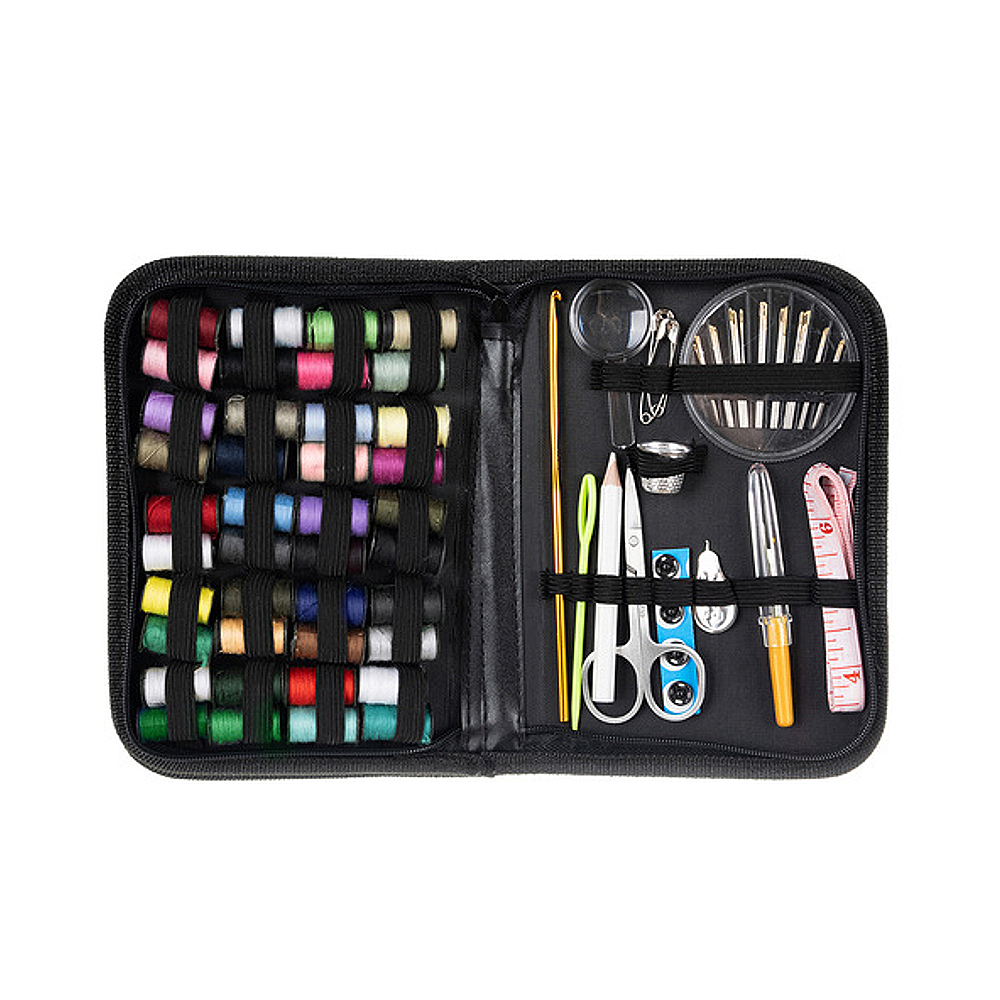 Set croitorie profesional 128 piese cu 24 ace si 10 ace de siguranta, trusa cusut completa cu husa organizata, portabila [8]