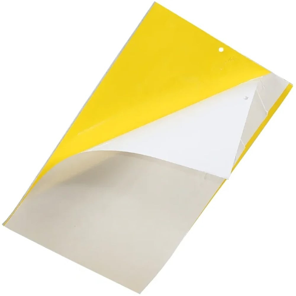 Set 20 capcane pentru insecte, muste, tantari, protectie plante, autoadezive, fata-verso, 10 x 15 cm, galben [11]