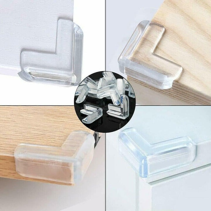 Protectie pentru colturi mobila, silicon, transparent, pentru siguranta copiilor [4]